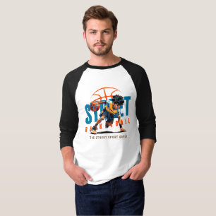 Street Basketball Men's 3/4 Sleeve Raglan T-Shirt
