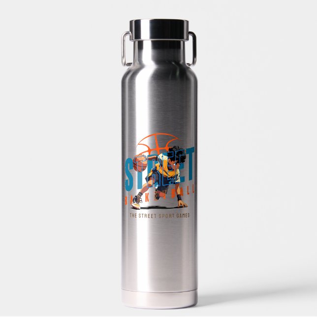 Street Basketball | Thor Copper Vacuum Insulated Water Bottle (Front)