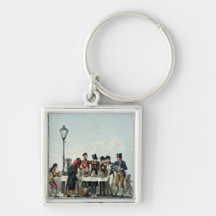 Street Breakfast engraved by G.Hunt, 1825 (engravi Key Ring