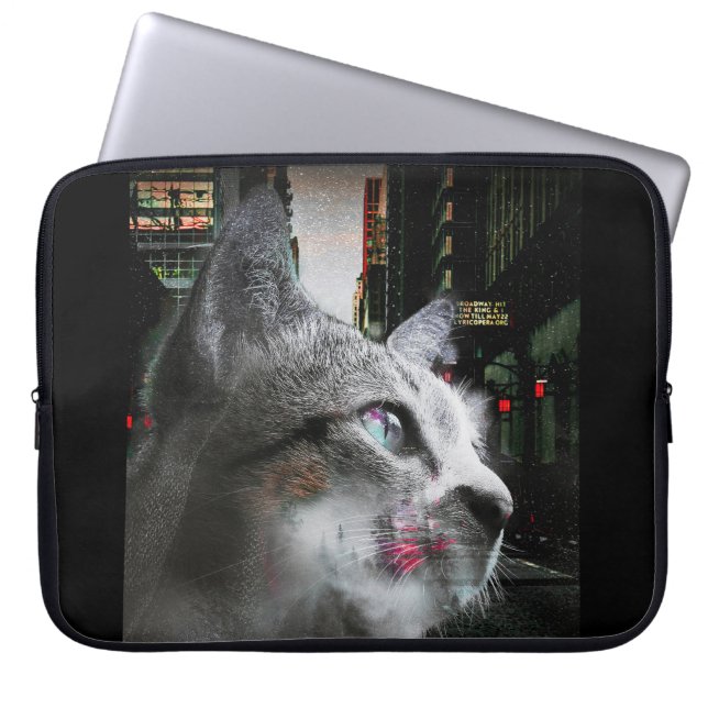 Street Cat Laptop Sleeve (Front)