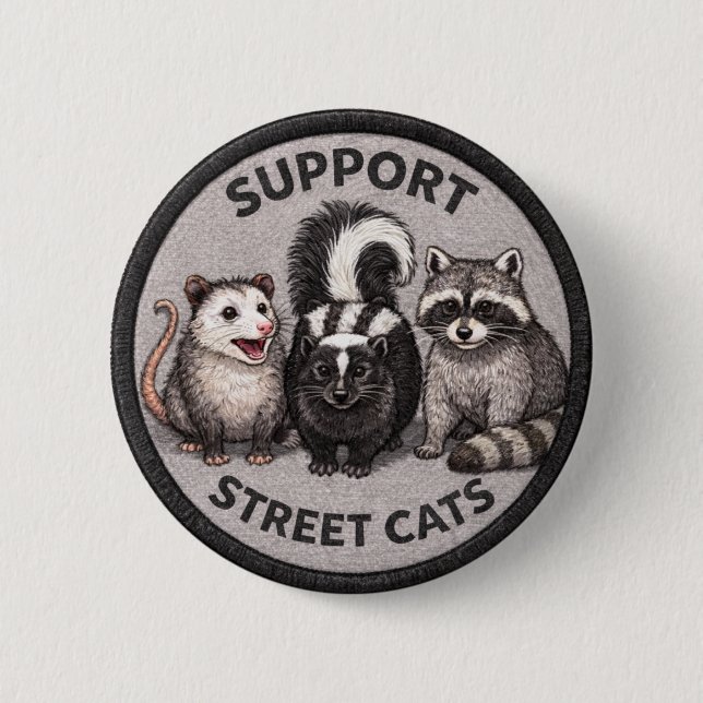 Street Cats 6 Cm Round Badge (Front)