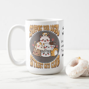 Street cats club custom coffee mug