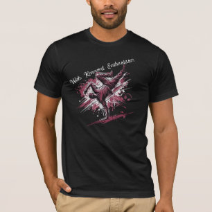Street Dance & Music Vibes Typography T-Shirt Grap