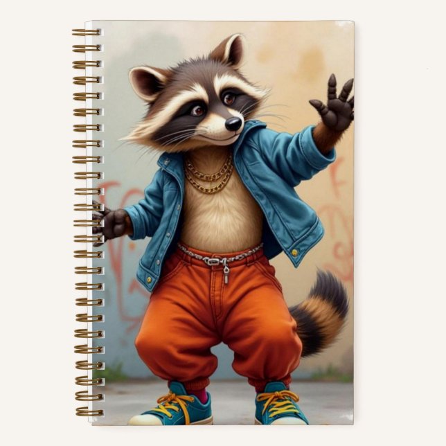 Street Dancer, Racoon, author Natasha Us   Notebook (Front)