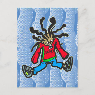 Street Dancing Doll Postcard