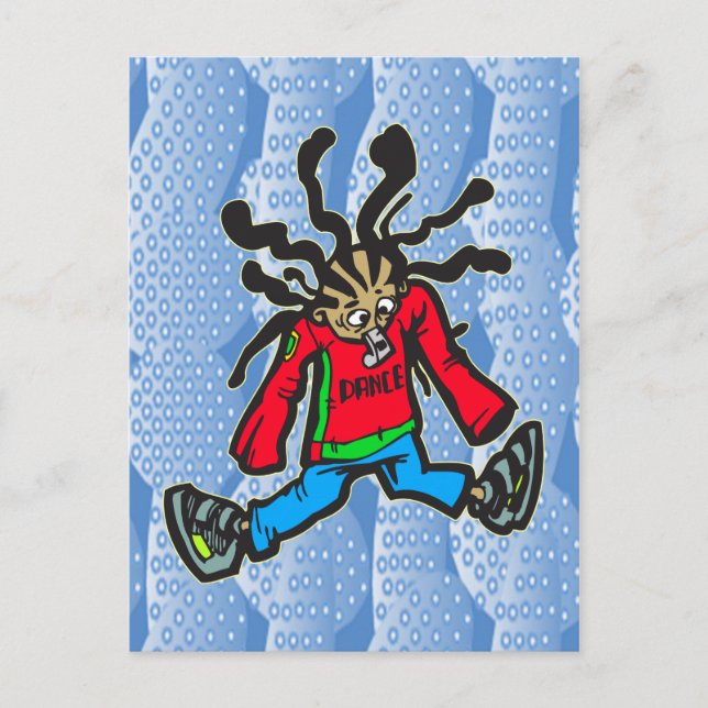 Street Dancing Doll Postcard (Front)