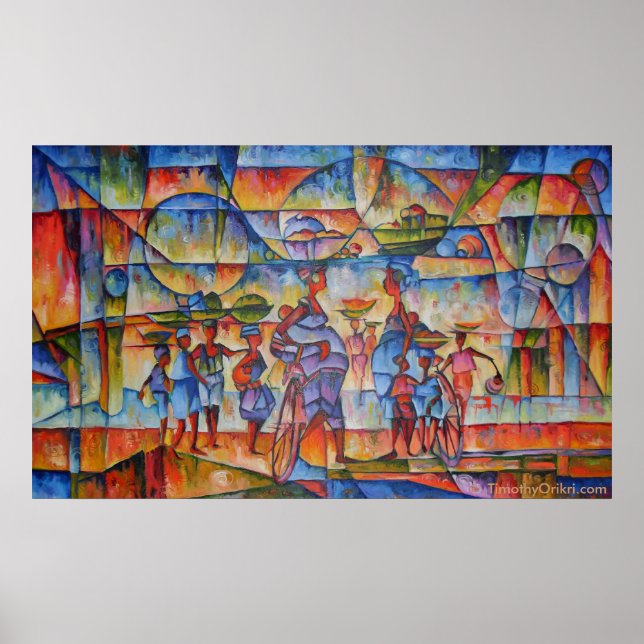 Street Dialogue II - Canvas Print (Front)