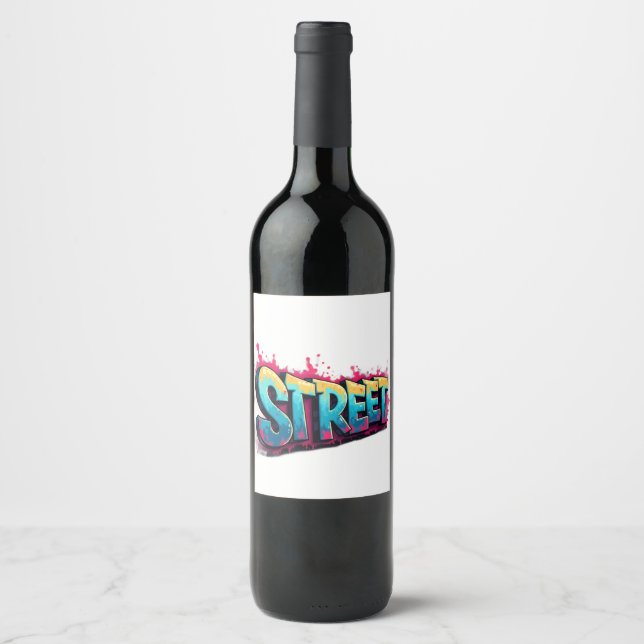 “Street Dreams” “City Speaks” “Urban Pulse” “Concr Wine Label (Front)