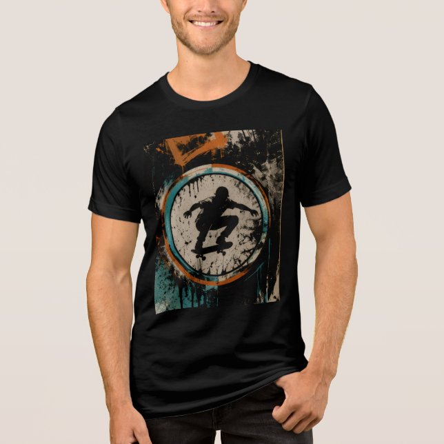 Street Drift Skateboard Tri-Blend Shirt (Front)