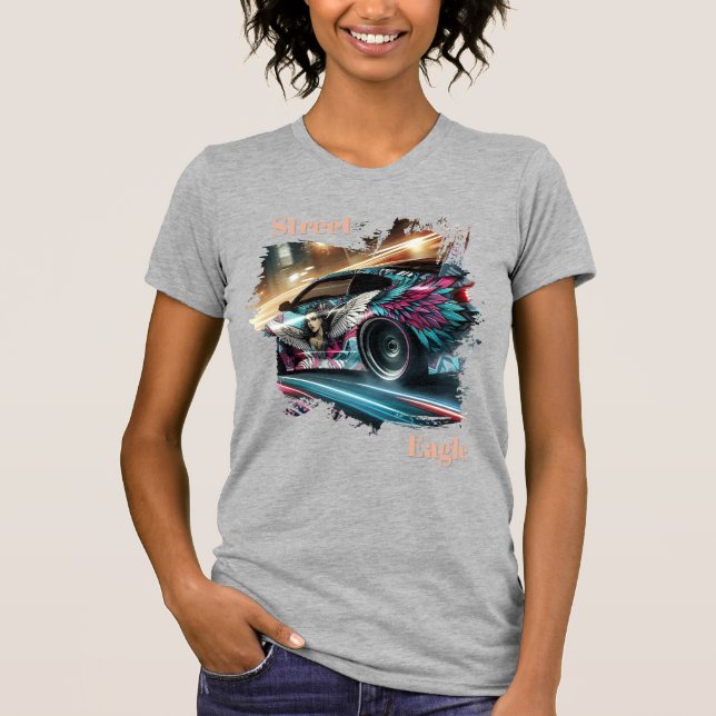 STREET EAGLE Women’s Drift Tee — Neon  (Front)