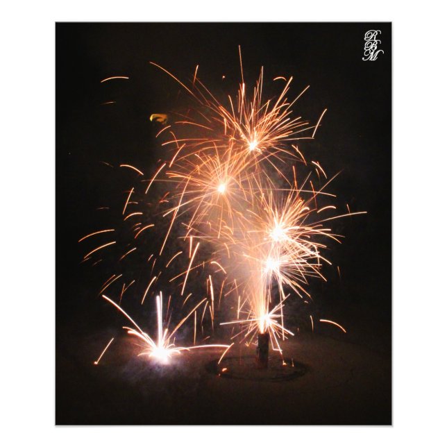 Street Fireworks Photo Print (Front)