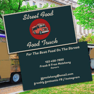 Street Food Food Truck Business Card