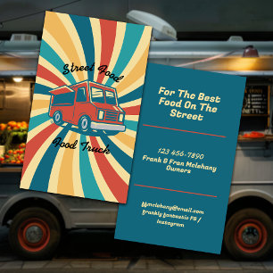 Street Food Food Truck Business Card