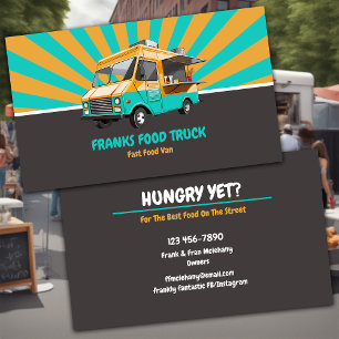 Street Food Food Truck Business Card