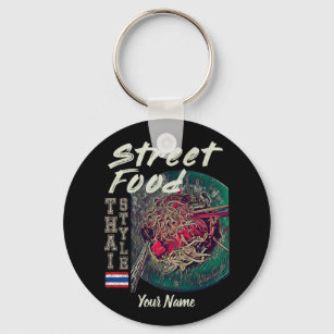 Street Food Pad Thai Anime Gift Key Ring