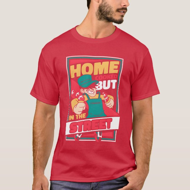 Street Food retro T-Shirt (Front)