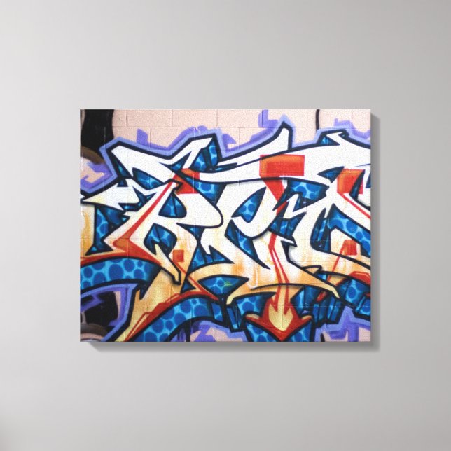 Street Graffiti Art Canvas Print (Front)