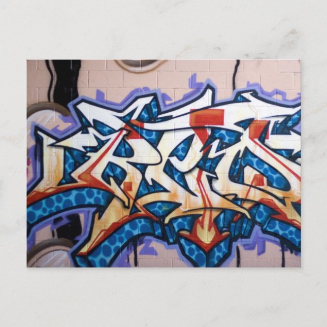 Street Graffiti Art Postcard (Front)