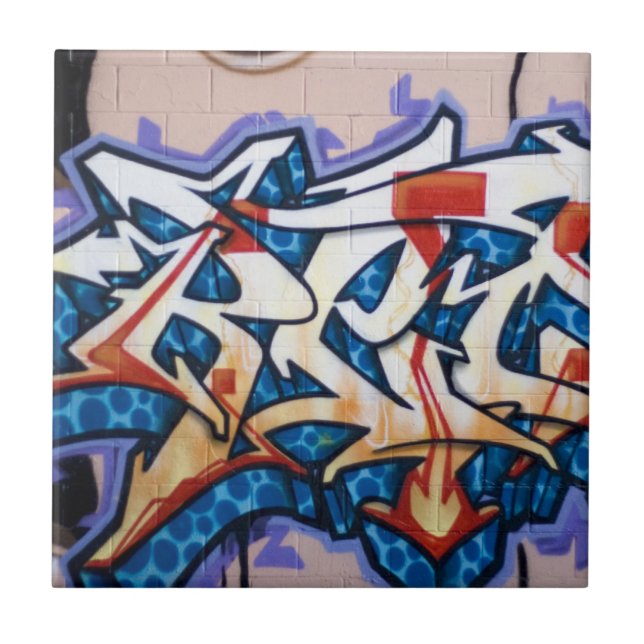 Street Graffiti Art Tile (Front)