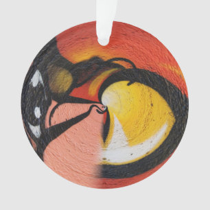 Street Graffiti Red Yellow Black Colourful Ornament