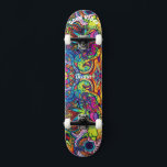 Street Graffiti Skateboard<br><div class="desc">Make this Street GraffitiSkateboard your own by adding your text. To access advanced editing tools, please go to "Personalize this template" and click on "Details", scroll down and press the "click to customize further" link.</div>