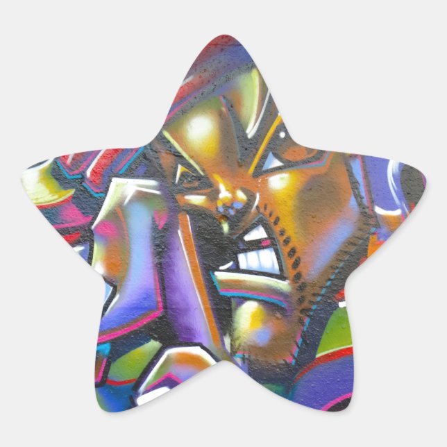 Street Graffiti Star Sticker (Front)