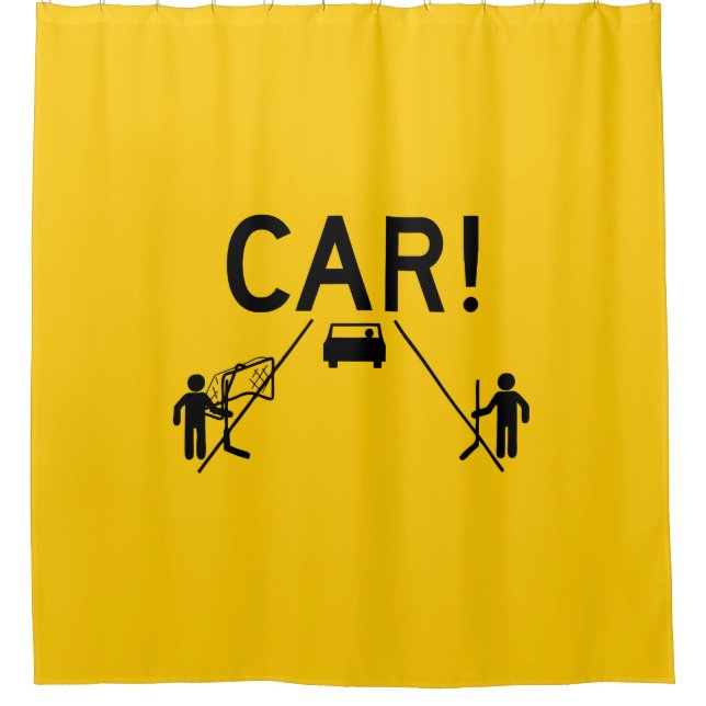 Street Hockey CAR Shower Curtain (Front)