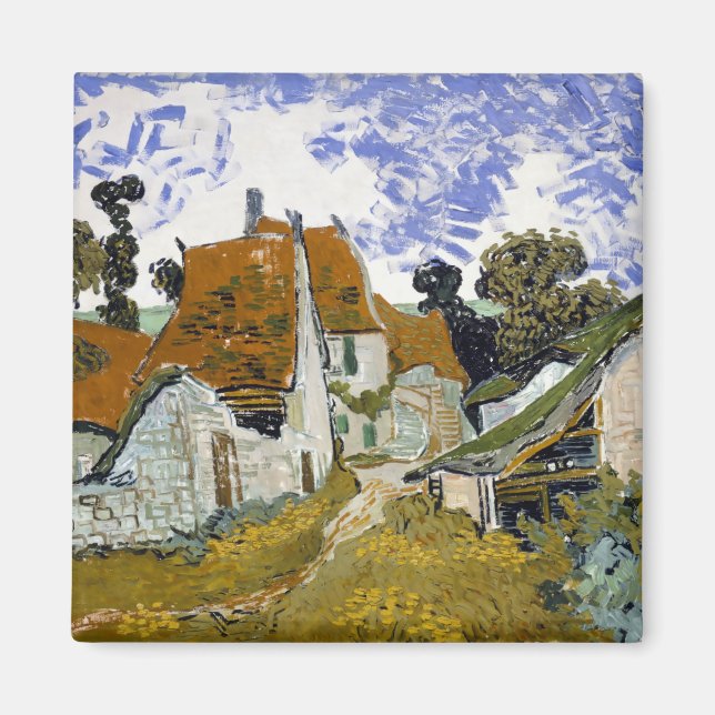 Street in Auvers-sur-Oise by Vincent van Gogh      Magnet (Front)