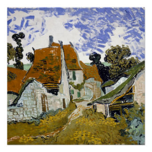 Street in Auvers-sur-Oise by Vincent van Gogh   Poster