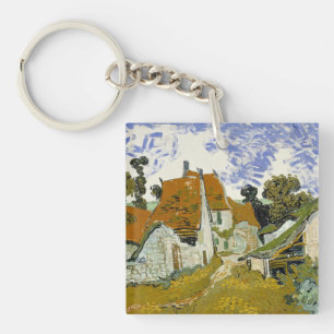 Street in Auvers-sur-Oise Vincent  van Gogh     Key Ring
