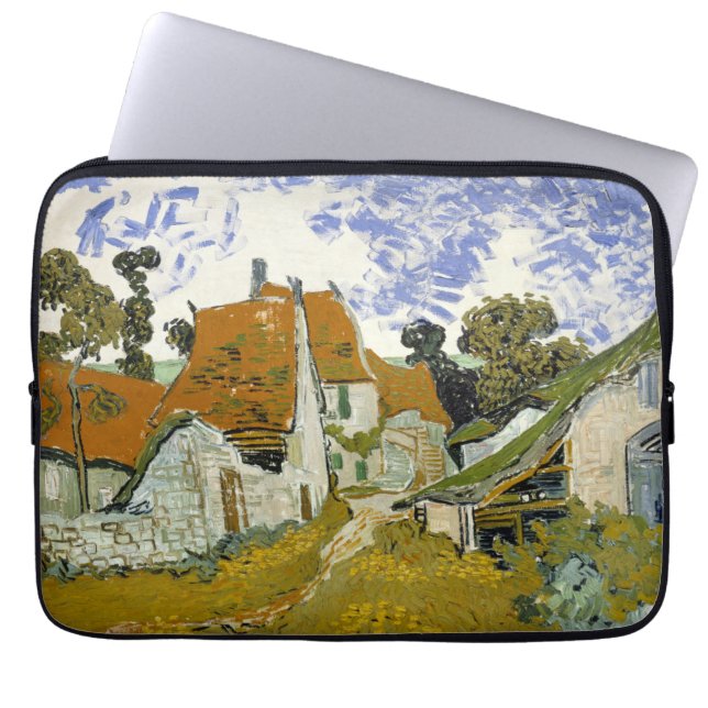 Street in Auvers-sur-Oise Vincent  van Gogh     Laptop Sleeve (Front)