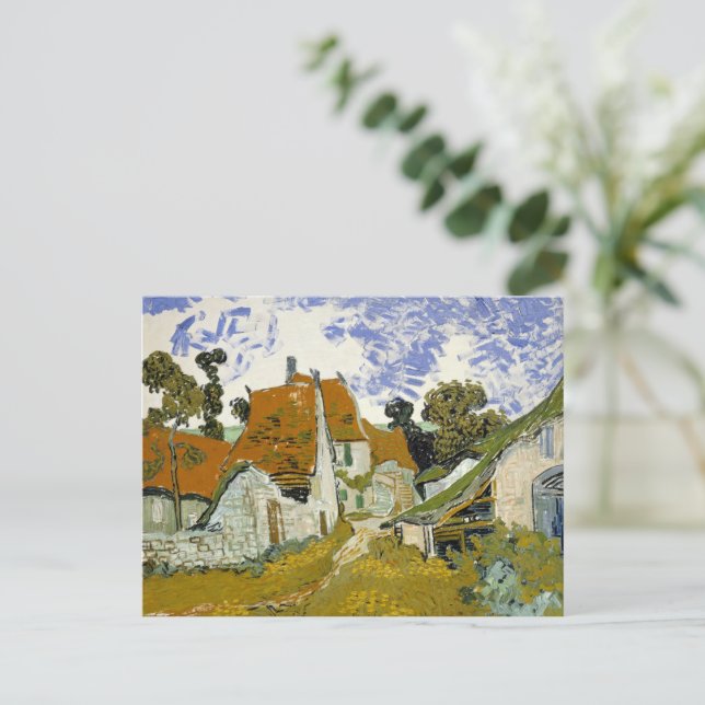 Street in Auvers-sur-Oise Vincent  van Gogh   Postcard (Standing Front)