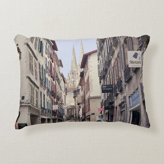 Street in Bayonne Decorative Cushion (Front)