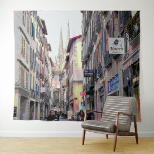 Street in Bayonne Tapestry