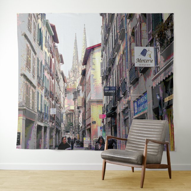 Street in Bayonne Tapestry (In Situ (Horizontal))