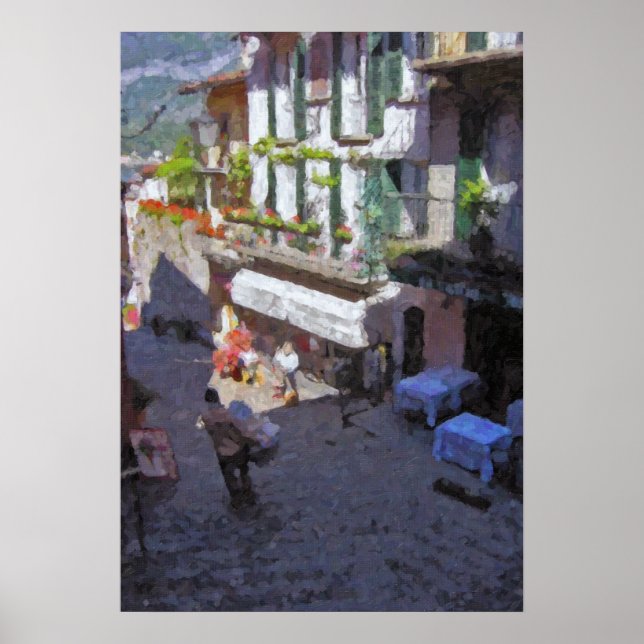 Street in Bellagio, Lake Como Poster (Front)