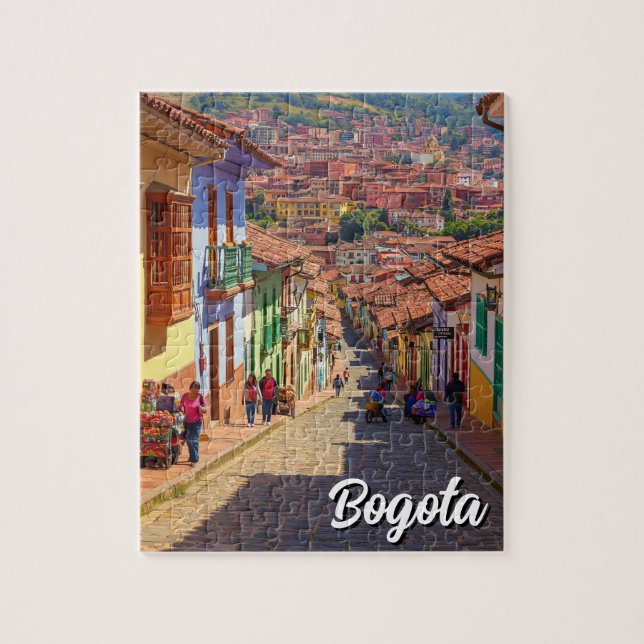 Street in Bogota Colombia La Candelaria Bogotá Jigsaw Puzzle (Vertical)