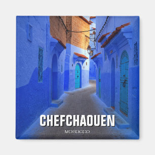 Street in Chefchaouen Morocco Travel Magnet