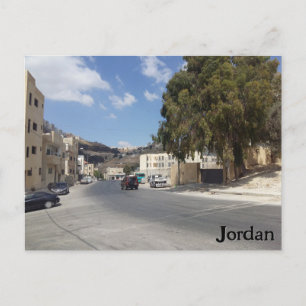 Street in Jordan - postcard