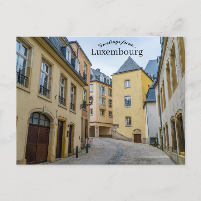 Street in Luxembourg Postcard (Front)