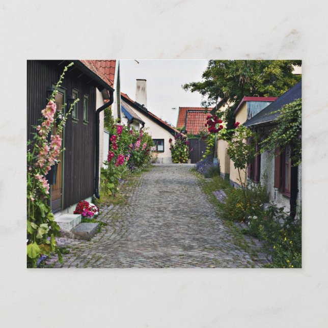 Street in old Visby Sweden Postcard (Front)