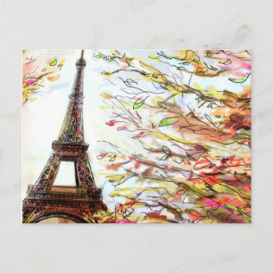 Street In Paris - Illustration 2 Postcard
