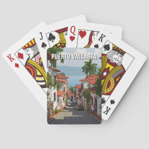 Street in Puerto Vallarta Mexico Travel Playing Cards