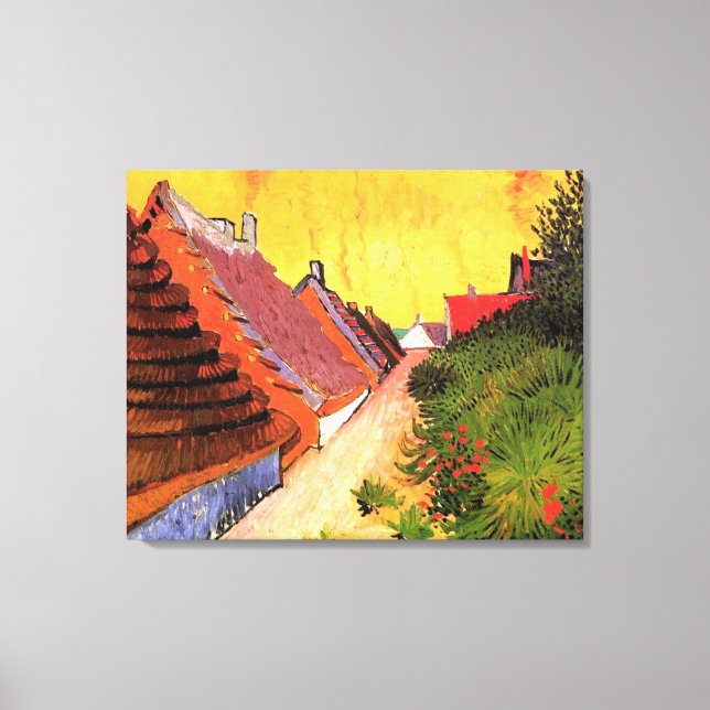 Street in Saintes-Maries by Vincent van Gogh Canvas Print (Front)