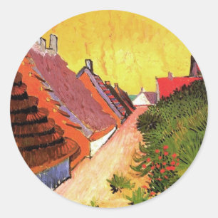 Street in Saintes-Maries by Vincent van Gogh Classic Round Sticker