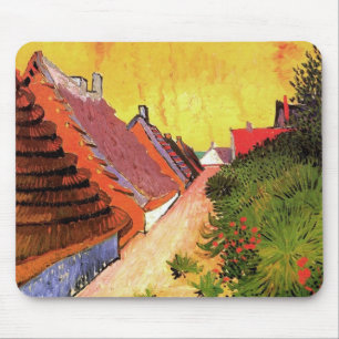 Street in Saintes-Maries by Vincent van Gogh Mouse Mat