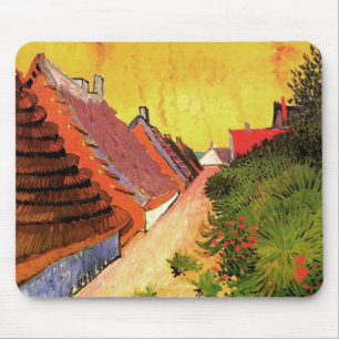 Street in Saintes Maries by Vincent van Gogh Mouse Mat