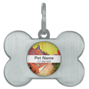 Street in Saintes-Maries by Vincent van Gogh Pet Tag