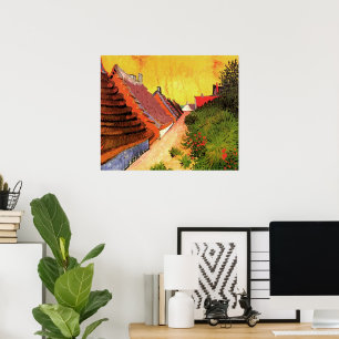 Street in Saintes Maries by Vincent van Gogh Poster