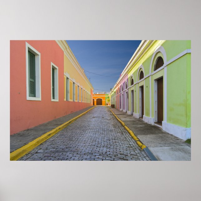 Street in San Juan, Puerto Rico Poster (Front)